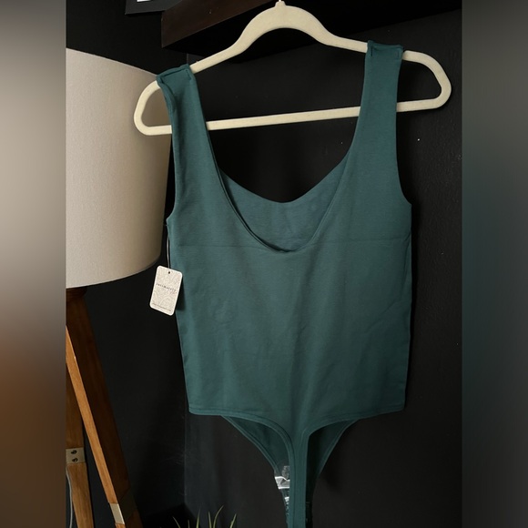 NWT FREE PEOPLE INTIMATELY Clean Lines Bodysuit In Forest Pool MSRP $40 | XS/S - Picture 7 of 9